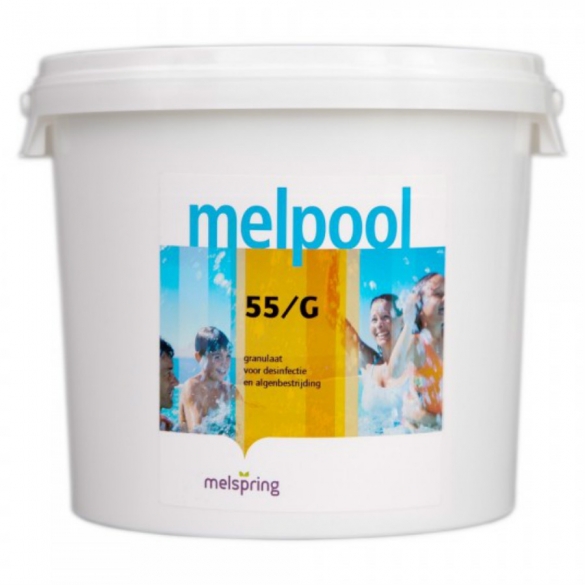 Melpool chloorgranulaat 55/G - 5 kg  MELPOOL55G5KG